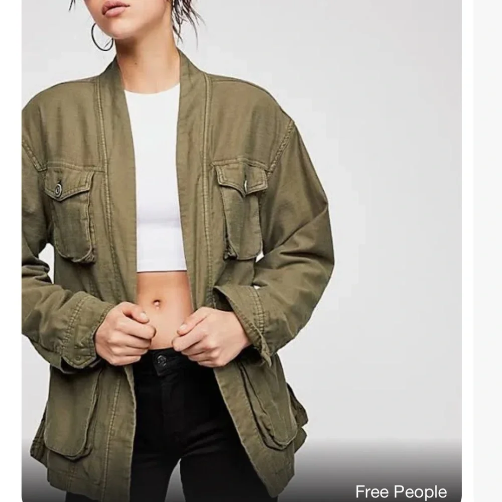 Free People In Our Nature Cargo Jacket size M - Picture 2 of 7